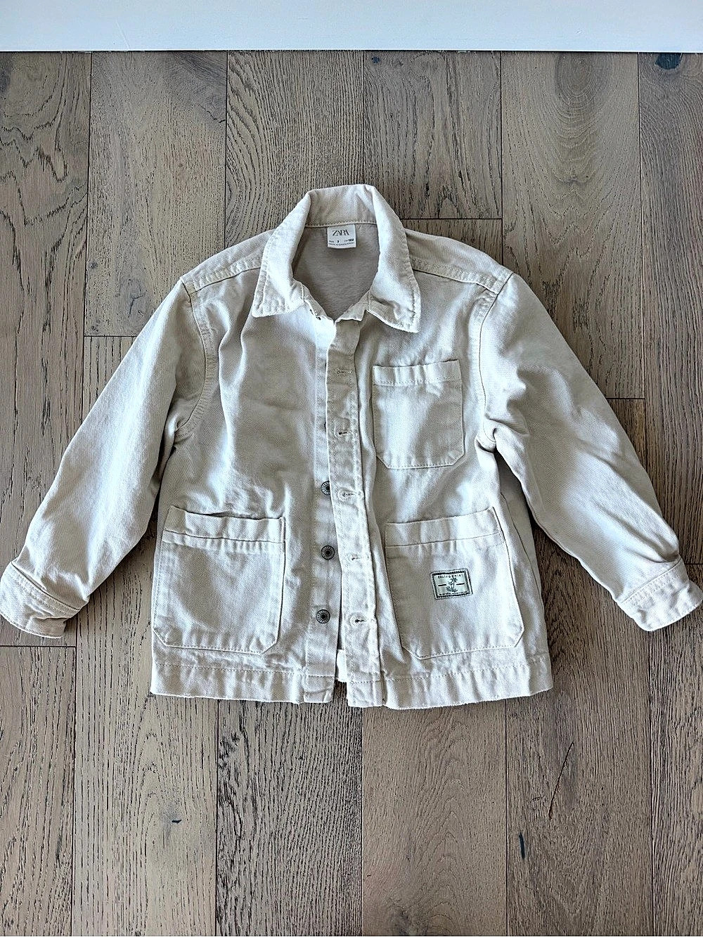 Zara Utility Jacket White Size 7 (122)